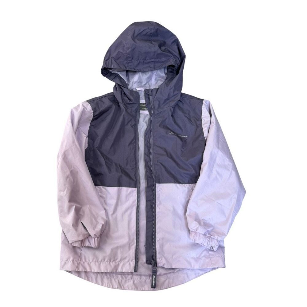Eddie Bauer Jacket Girls Purple/lilac Zip Windbreaker Coat Kids XS 5/6